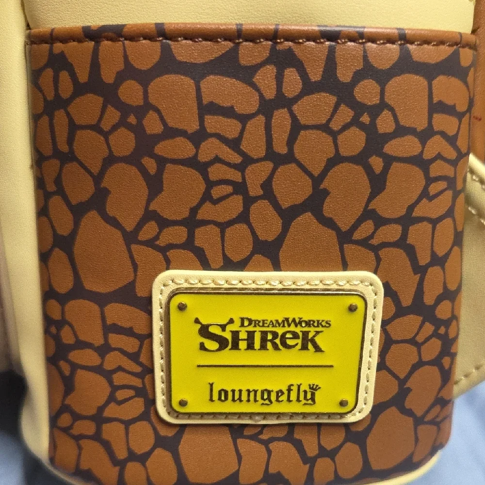Loungefly Shrek and Donkey Backpack - Green and Tan